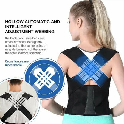 Shoulder & Back Posture Correction Belt || 2 in 1 - thehealthhealerofficialstore.com